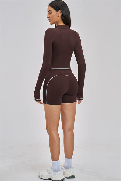 The Unbound Jacket Crop Top Shorts 3-Piece Set