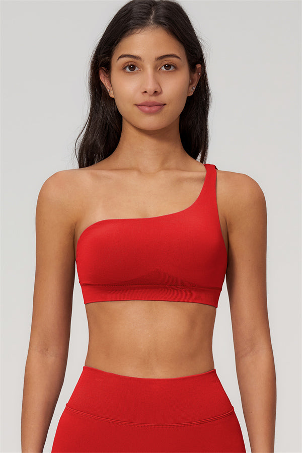 The Empower One-Shoulder Sports Bra