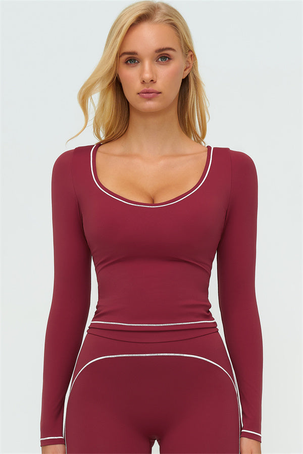 The Amara Long Sleeve T-shirt Flared Leggings 2-Piece Set