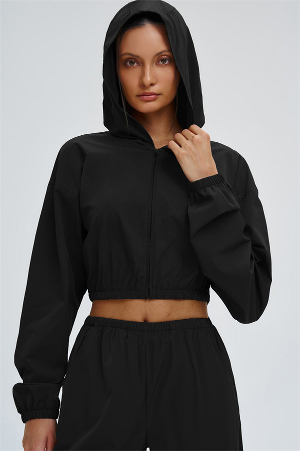 The Svelte UV protection Crop Hoodie