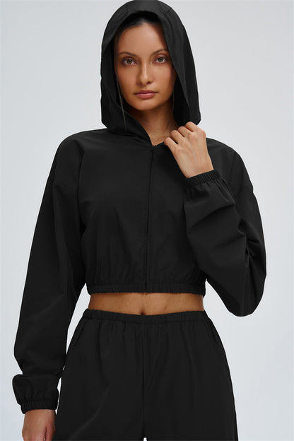 The Svelte UV protection Crop Hoodie