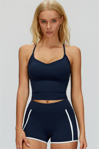The Whisper Crop Top Shorts 2-Piece Set