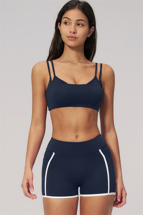 The Clarity Dual Strap Sports Bra Shorts 2-Piece Set