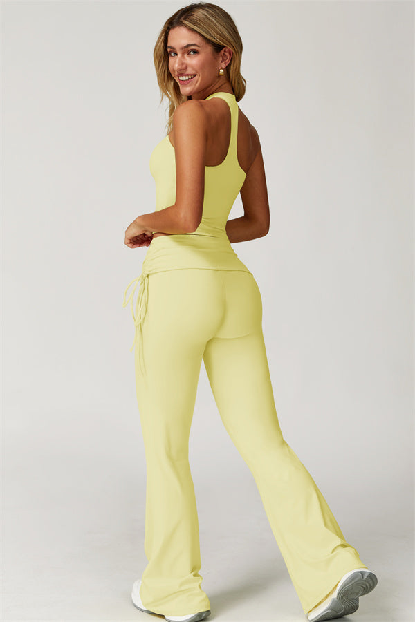 The Echo Tank Top Flared Leggings 2-Piece Set