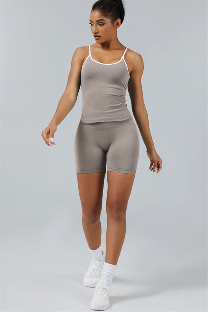 The Elevate New Crop Top Shorts 2-Piece Set