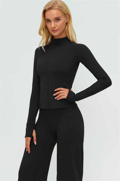 The Twirl Zip Jacket New Straight Leg Pants 2-Piece Set