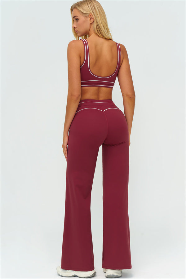 The Amara Sports Bra Flared Leggings 2-Piece Set