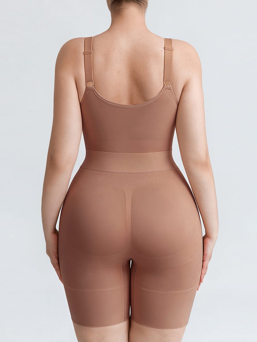 Seamless Open-Back Butt-Lifting Tummy Control Bodysuit