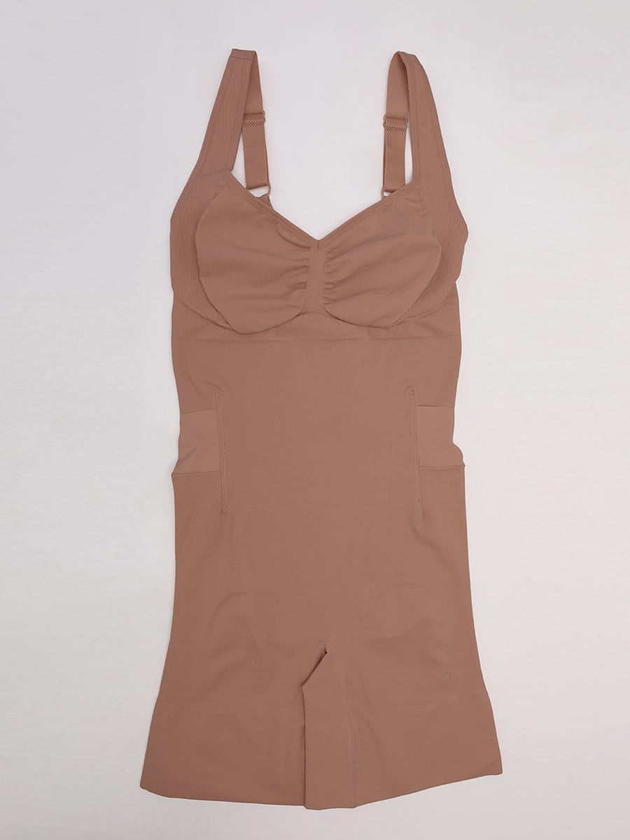 Seamless Open-Back Butt-Lifting Tummy Control Bodysuit