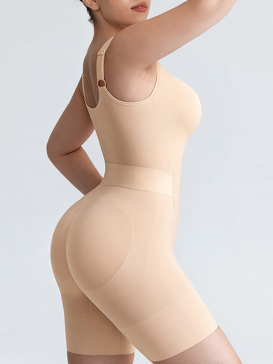 Seamless Open-Back Butt-Lifting Tummy Control Bodysuit