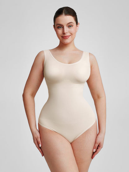 Eco-Friendly Seamless Tummy Control Thong Bodysuit