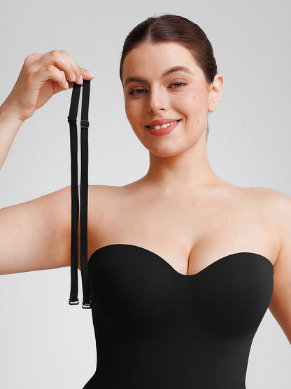 Seamless Underwire Half-Cup Shapewear Bodysuit Description Heading: