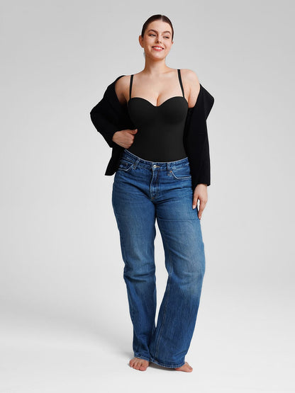 Seamless Underwire Half-Cup Shapewear Bodysuit Description Heading: