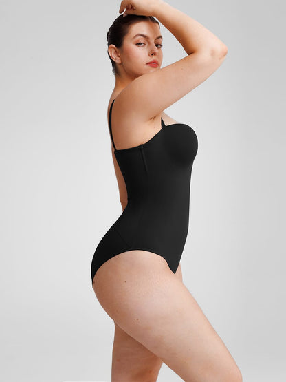 Seamless Underwire Half-Cup Shapewear Bodysuit Description Heading: