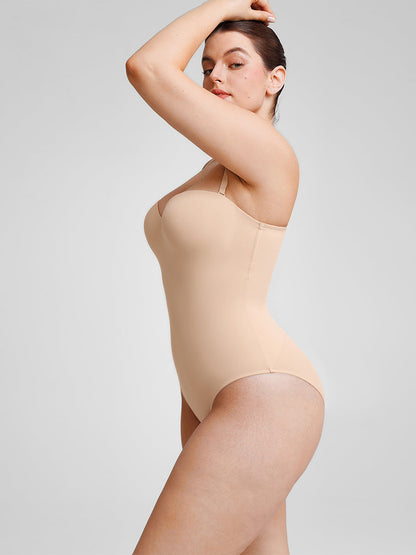 Seamless Underwire Half-Cup Shapewear Bodysuit Description Heading: