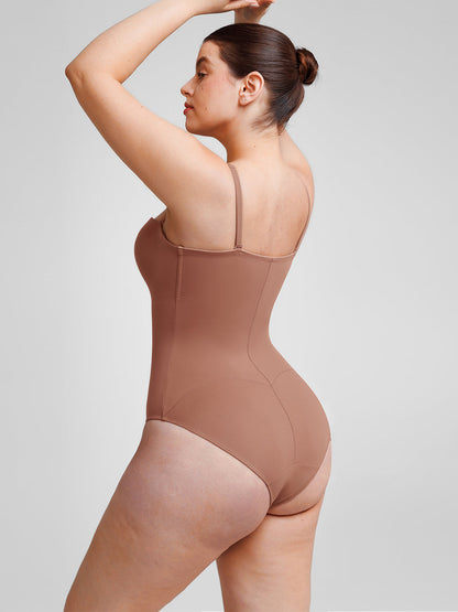 Seamless Underwire Half-Cup Shapewear Bodysuit Description Heading: