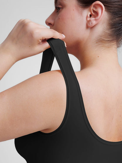 Eco-Friendly Seamless Tummy Control Thong Bodysuit