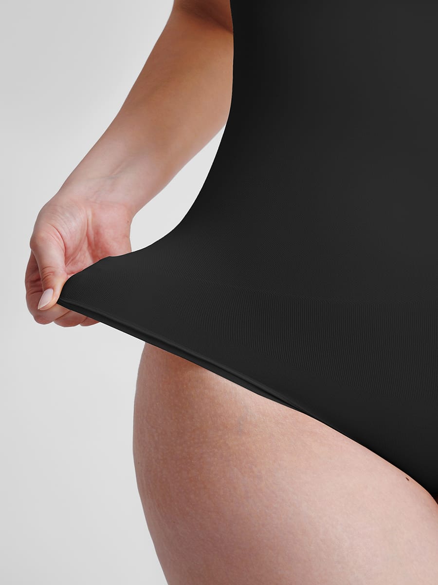 Eco-Friendly Seamless Tummy Control Thong Bodysuit