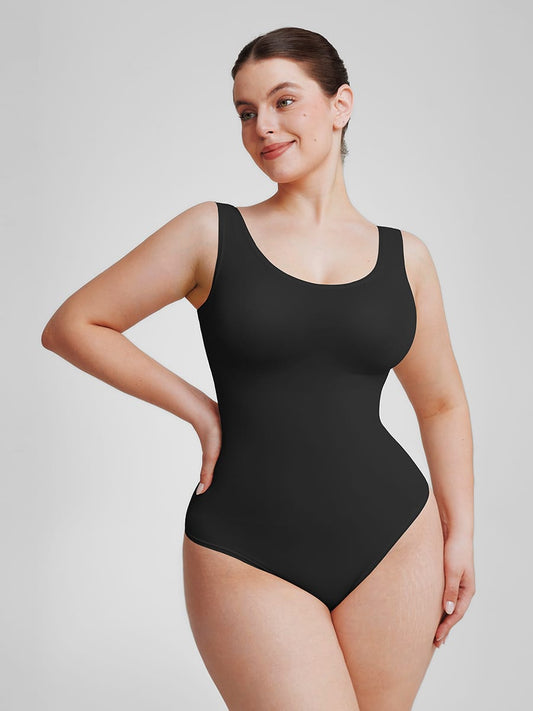 Eco-Friendly Seamless Tummy Control Thong Bodysuit