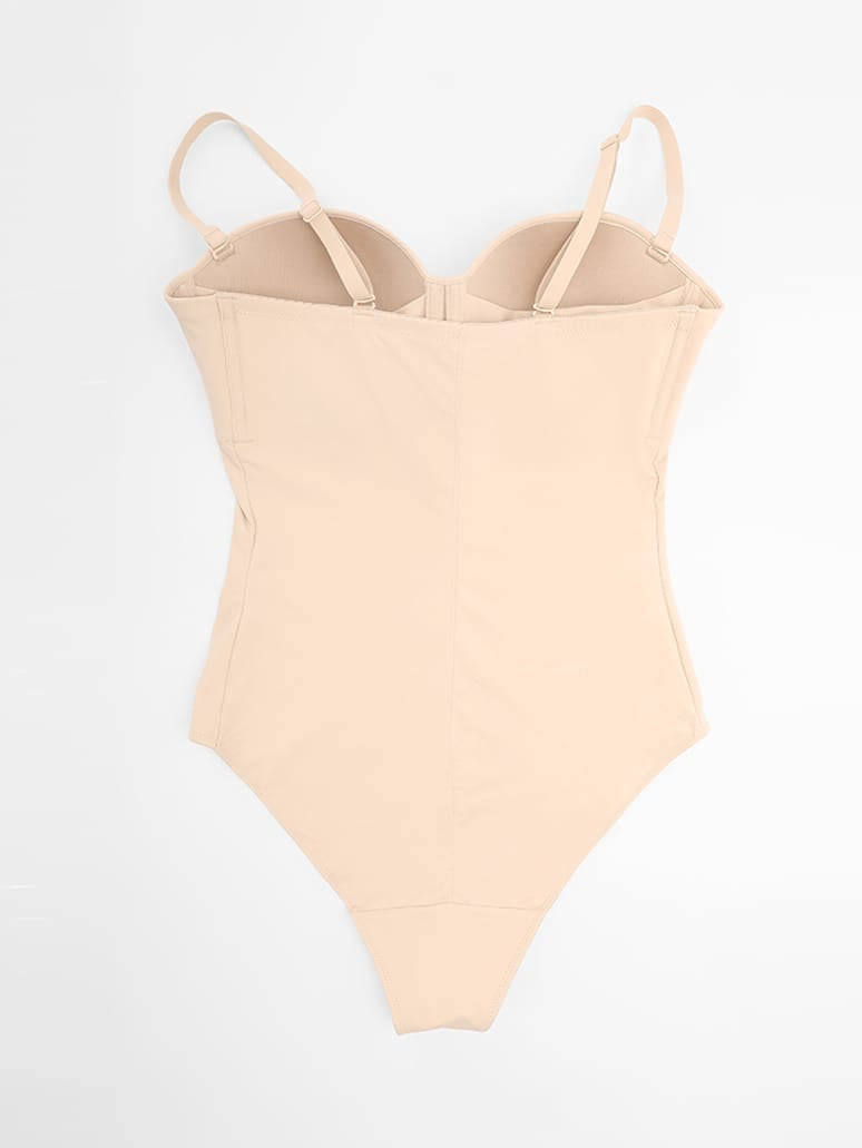 Seamless Underwire Half-Cup Shapewear Bodysuit Description Heading: