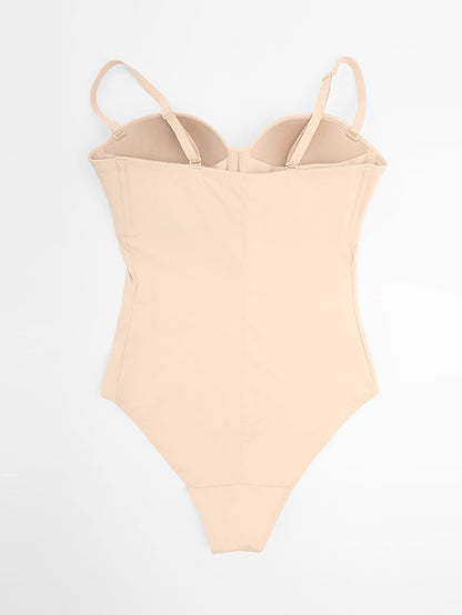 Seamless Underwire Half-Cup Shapewear Bodysuit Description Heading: