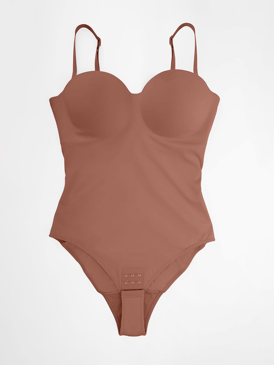 Seamless Underwire Half-Cup Shapewear Bodysuit Description Heading: