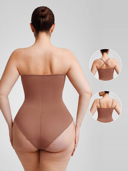 Seamless Underwire Half-Cup Shapewear Bodysuit Description Heading: