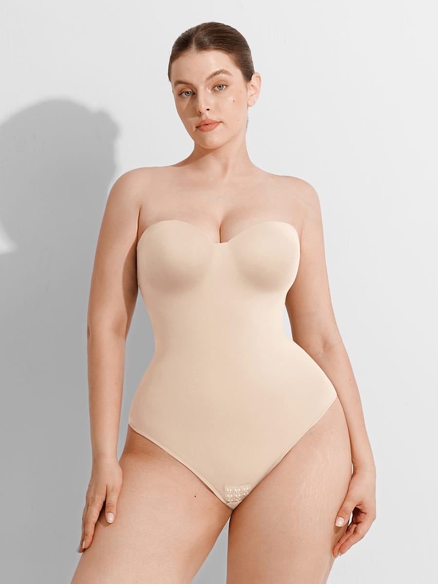 Seamless Underwire Half-Cup Shapewear Bodysuit Description Heading: