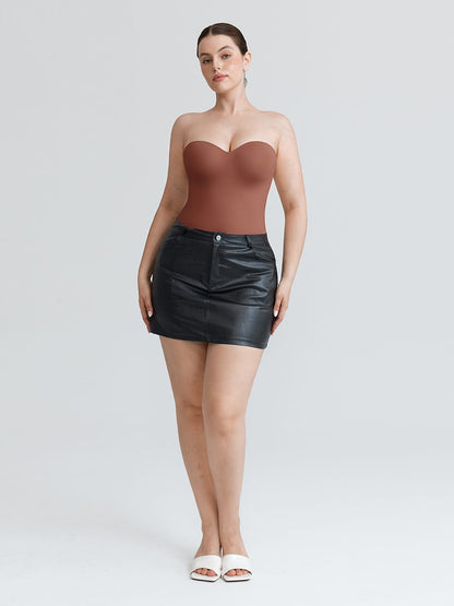 Seamless Underwire Half-Cup Shapewear Bodysuit Description Heading:
