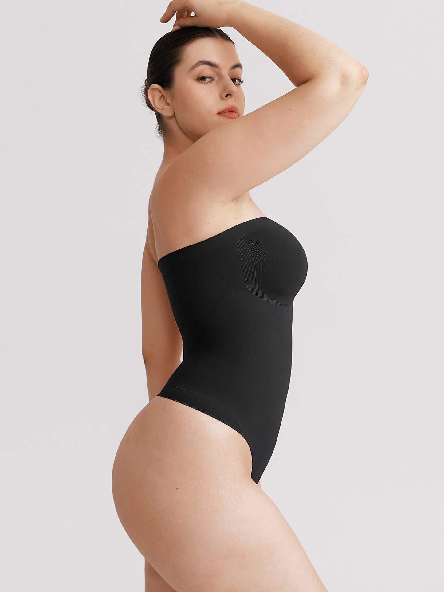 Buttery-Soft Strapless Tummy Control Thong Bodysuit