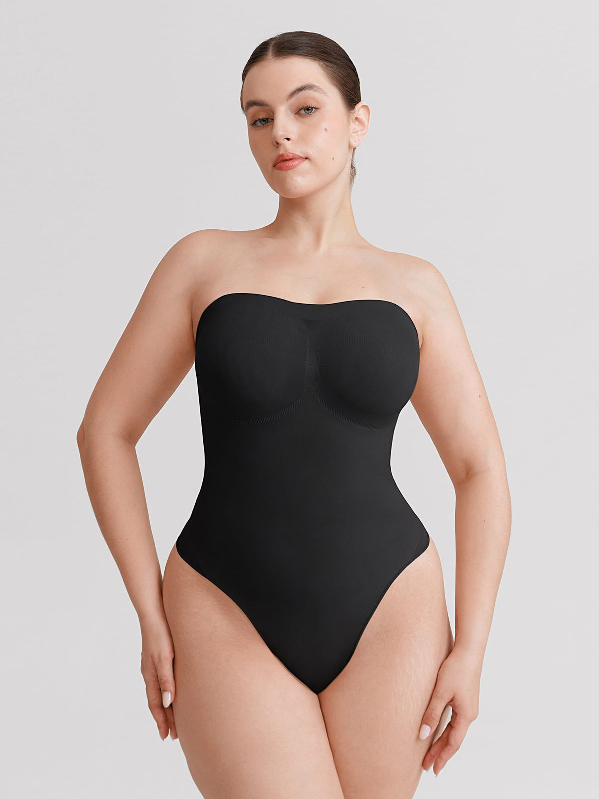 Buttery-Soft Strapless Tummy Control Thong Bodysuit