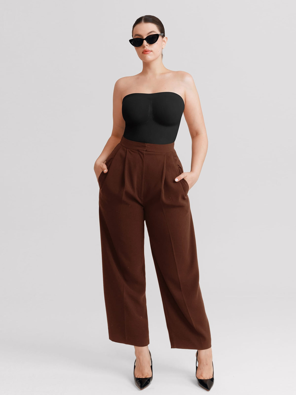 Buttery-Soft Strapless Tummy Control Thong Bodysuit