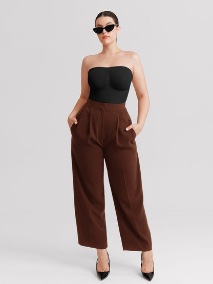 Buttery-Soft Strapless Tummy Control Thong Bodysuit