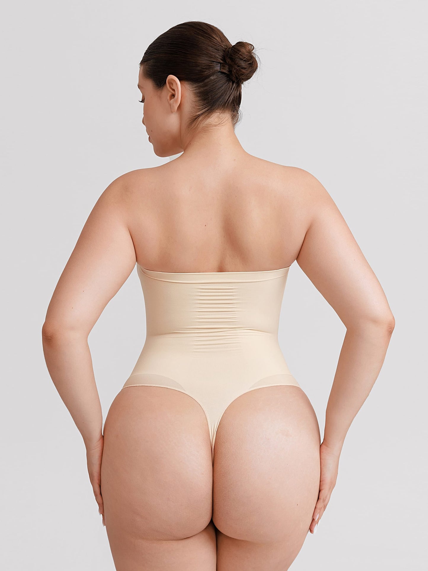Buttery-Soft Strapless Tummy Control Thong Bodysuit