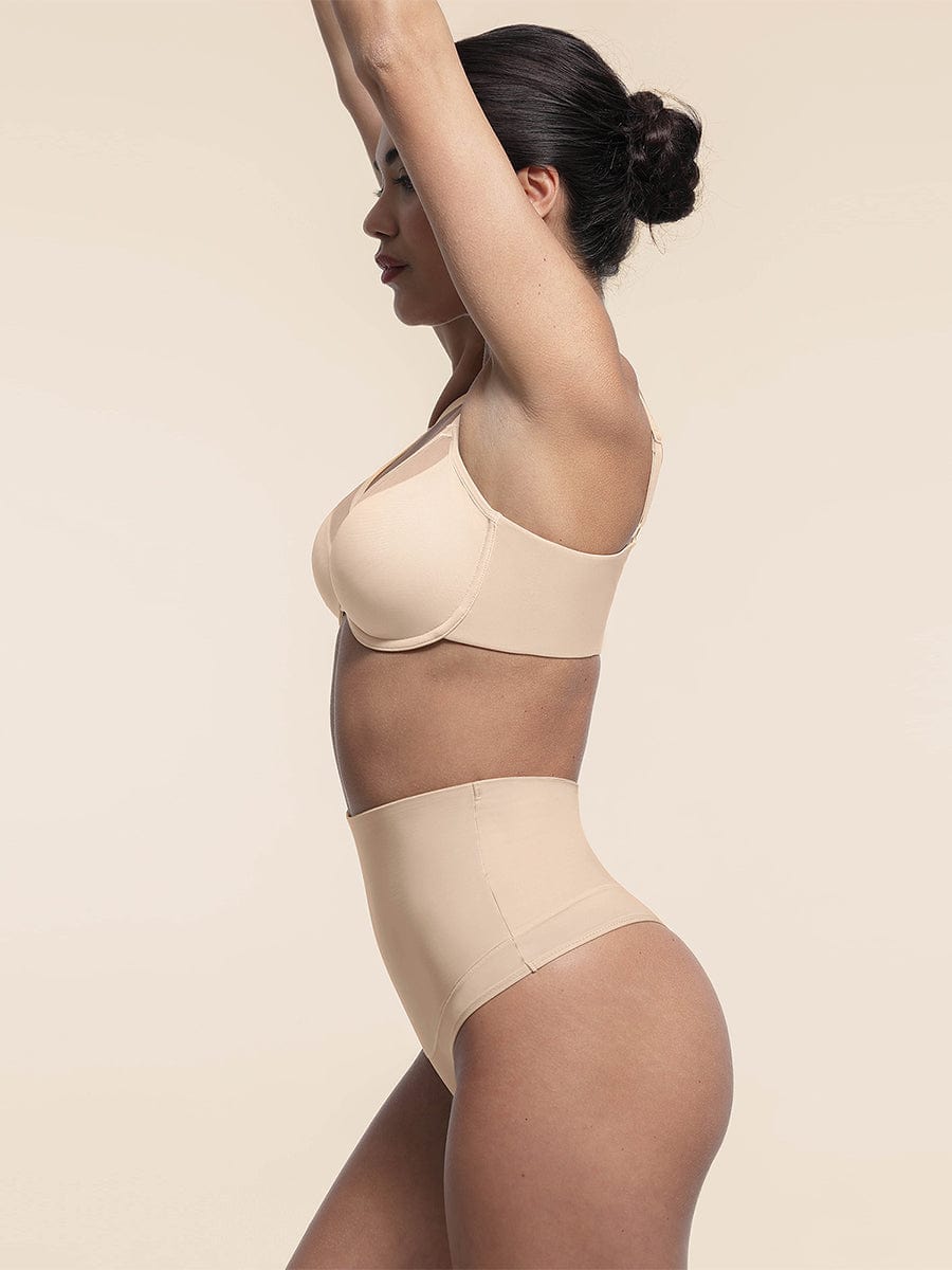 Mesh Full-Coverage Unlined Underwire Bra