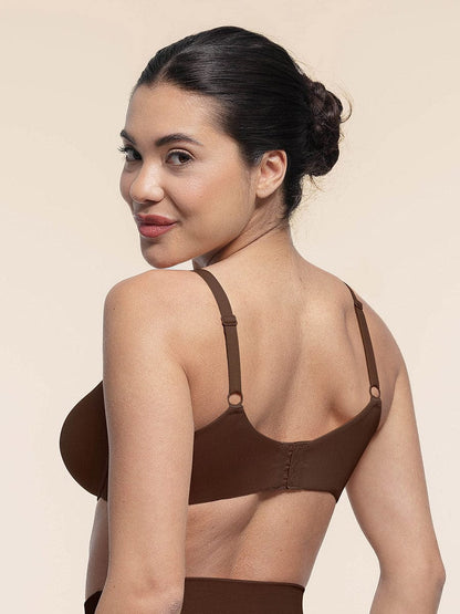 Mesh Full-Coverage Unlined Underwire Bra