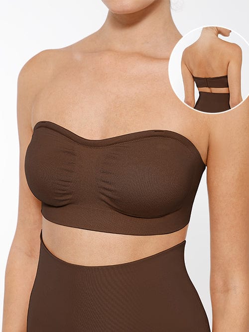 Seamless Strapless Wireless Support Bra