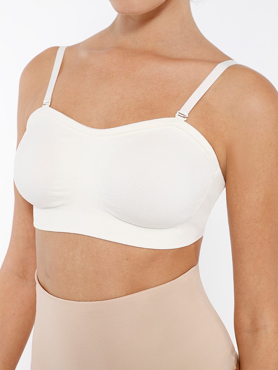 Seamless Strapless Wireless Support Bra