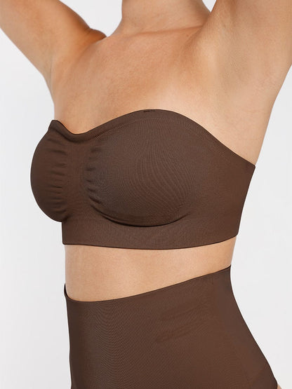 Seamless Strapless Wireless Support Bra