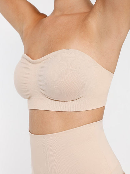 Seamless Strapless Wireless Support Bra