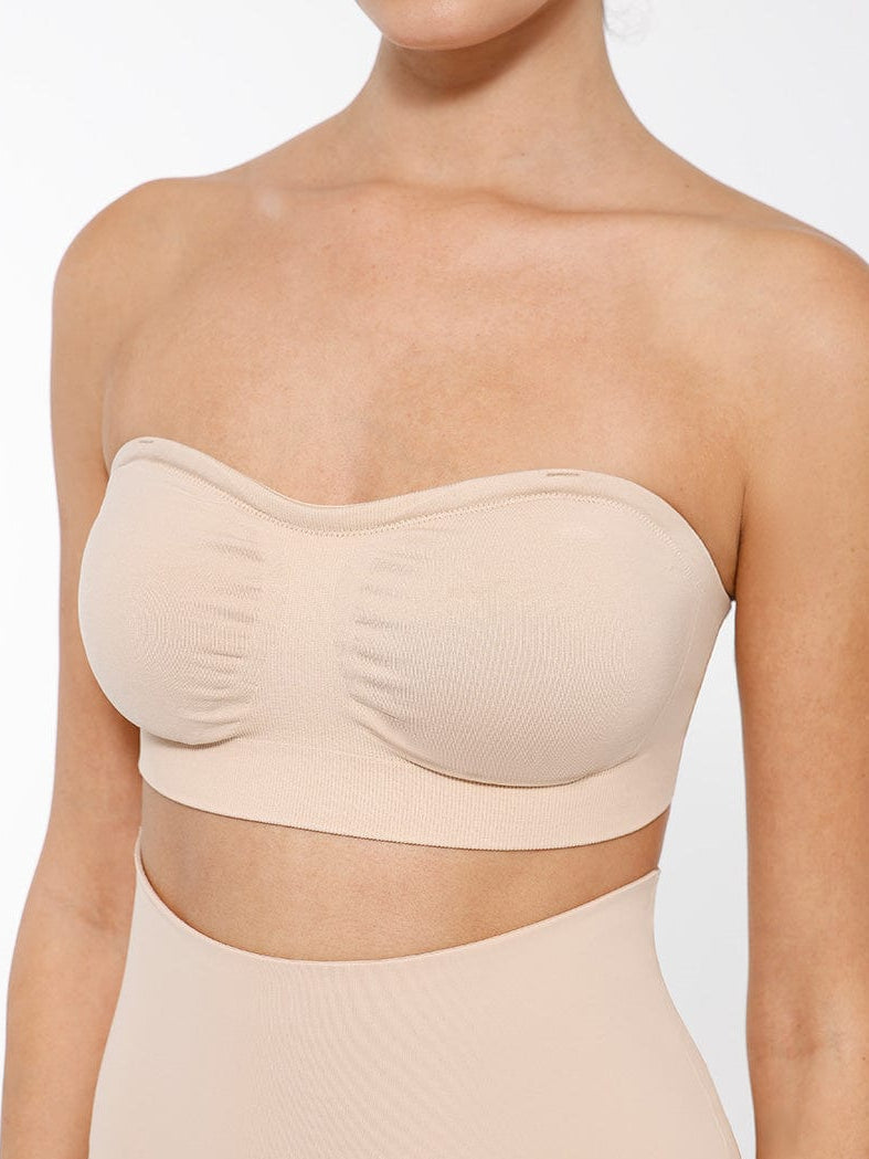 Seamless Strapless Wireless Support Bra