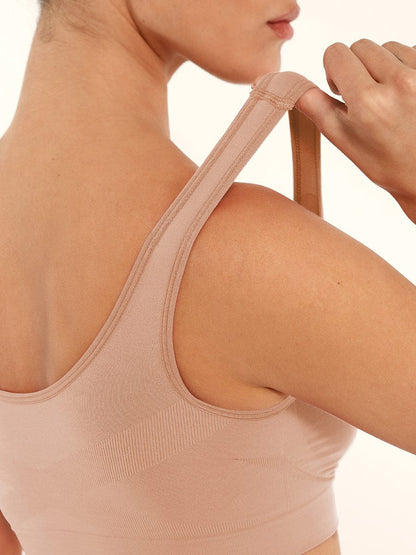 Seamless Shaping Wide-Back Support Bra