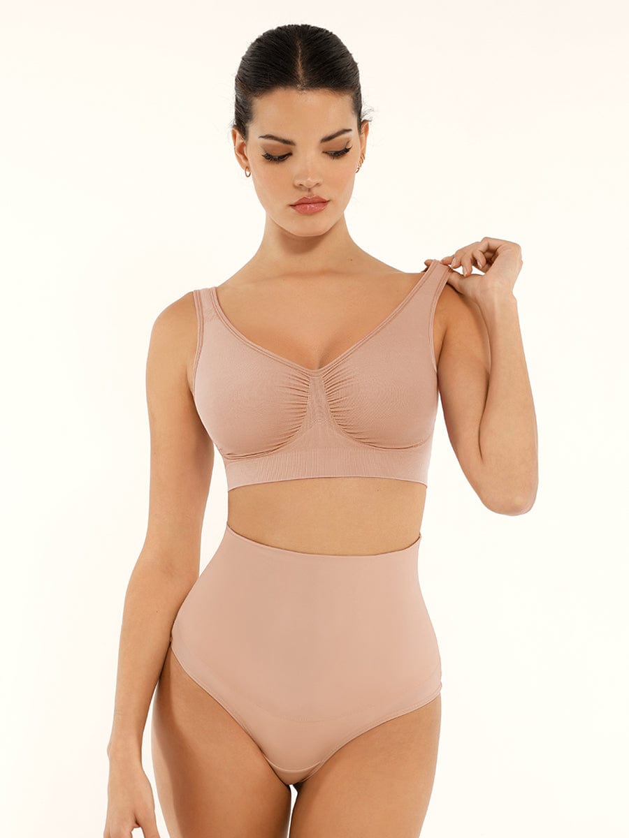 Seamless Shaping Wide-Back Support Bra