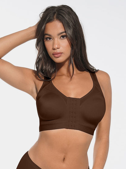 Full-Coverage Wireless Post-Surgery Support Bra