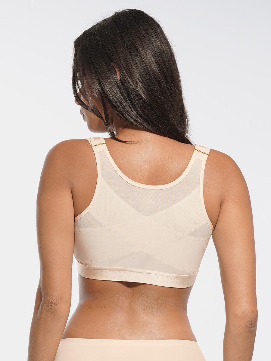 Full-Coverage Wireless Post-Surgery Support Bra