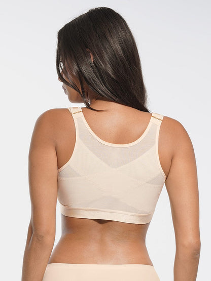 Full-Coverage Wireless Post-Surgery Support Bra