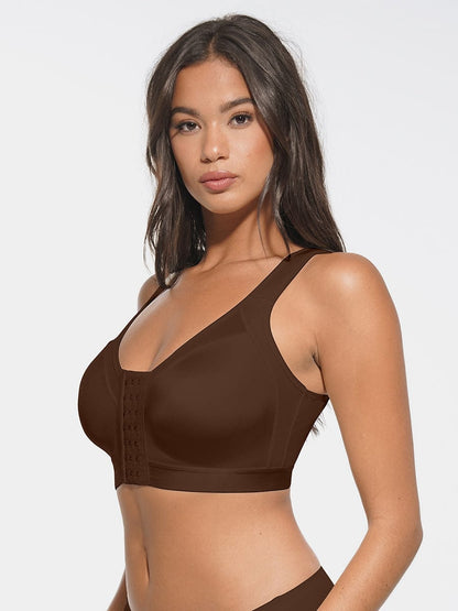 Full-Coverage Wireless Post-Surgery Support Bra