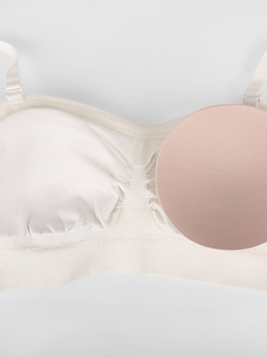 Seamless Strapless Wireless Support Bra