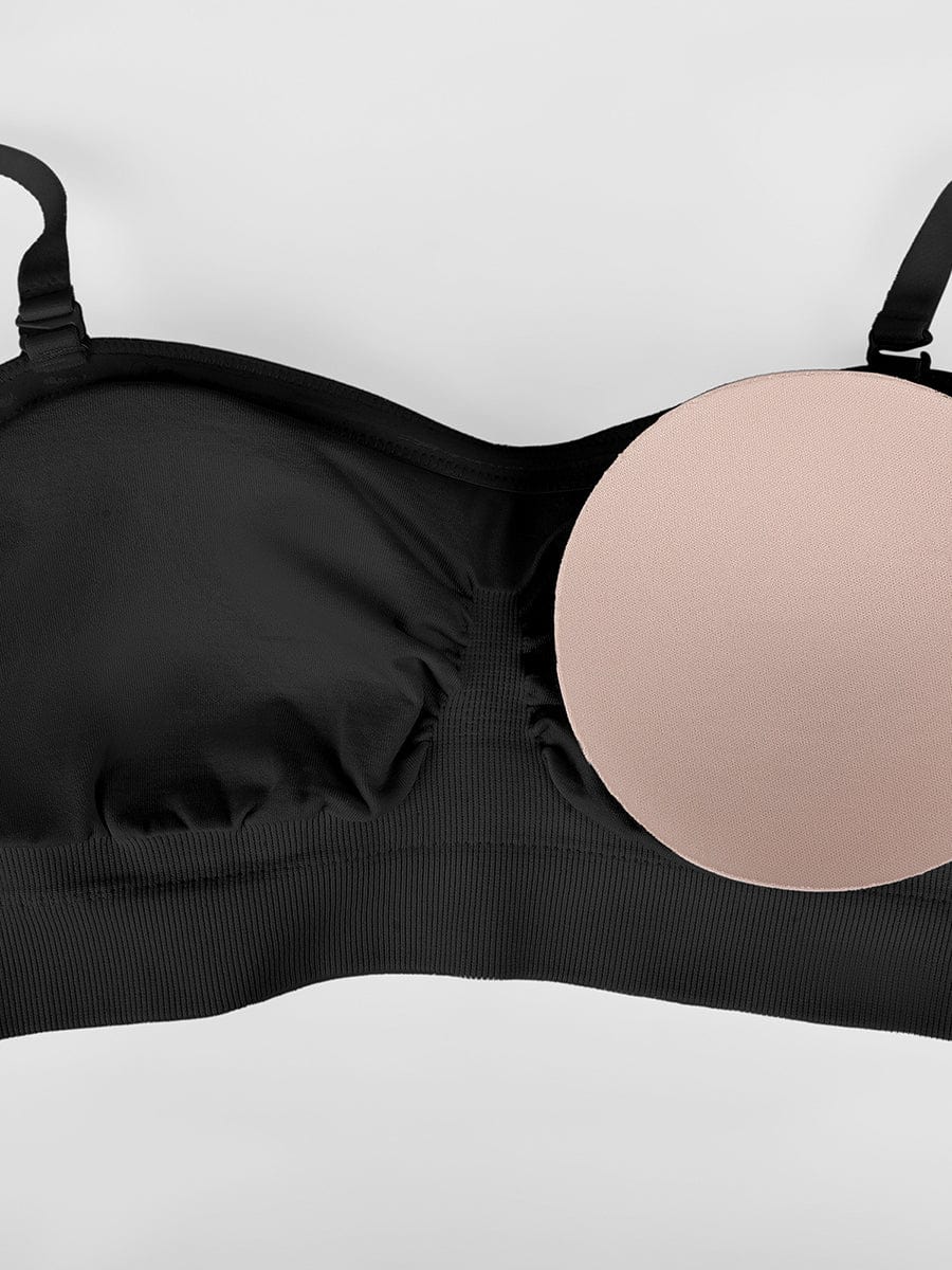Seamless Strapless Wireless Support Bra