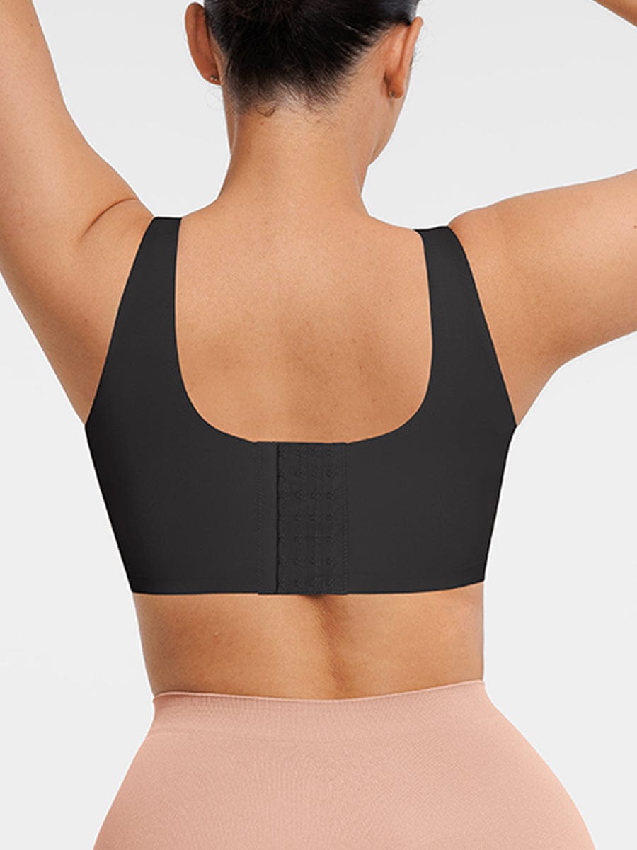 Fitted V-Neck Seamless Bra Tank Top